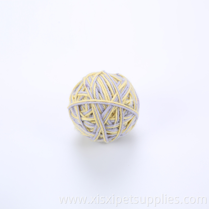 knitting yarn cat running ball toys pet toys for cat